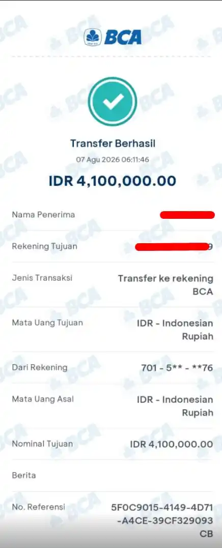 Bukti Transfer