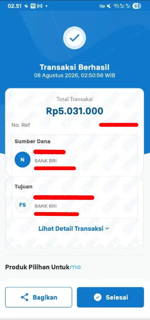 Bukti Transfer