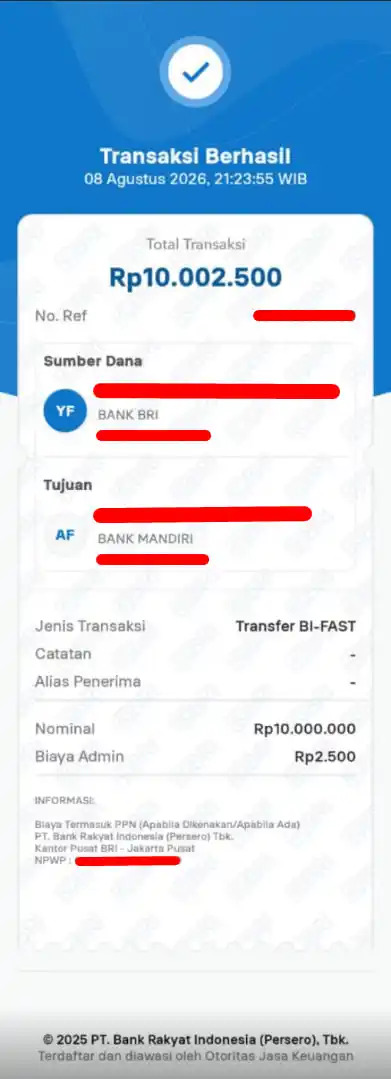 Bukti Transfer