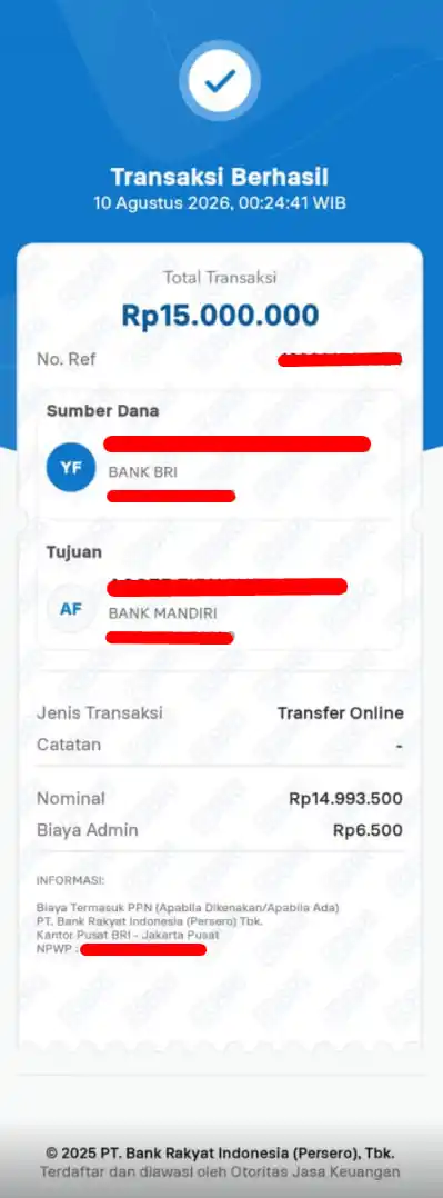 Bukti Transfer