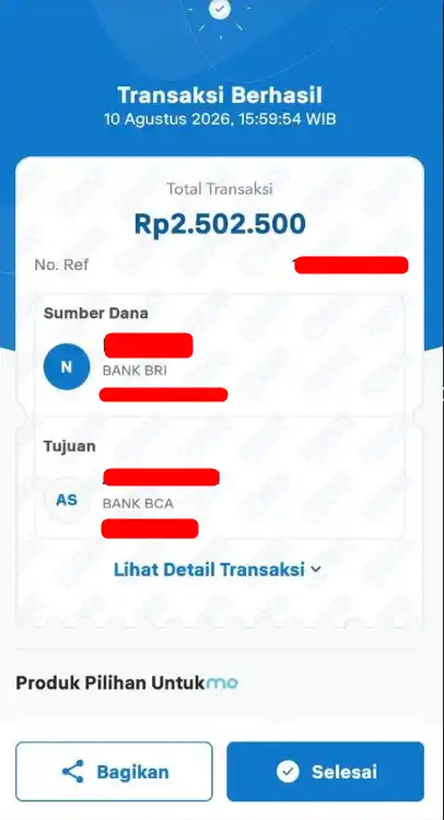 Bukti Transfer