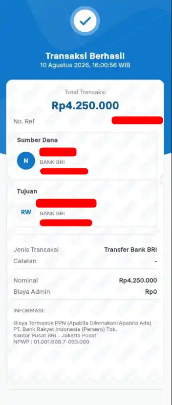 Bukti Transfer