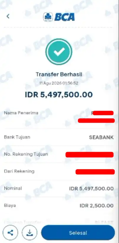 Bukti Transfer