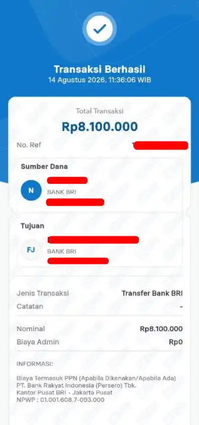 Bukti Transfer
