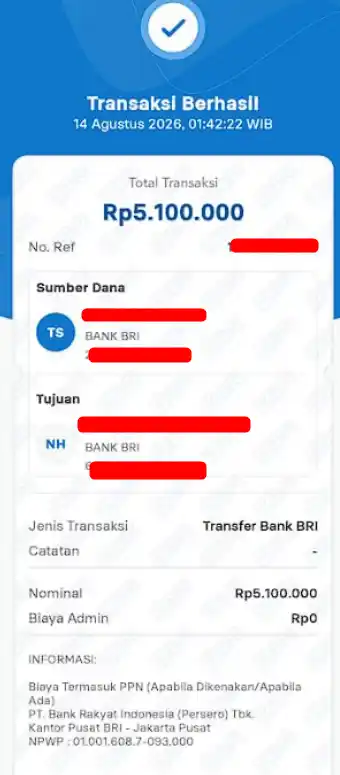 Bukti Transfer