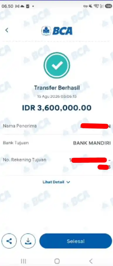 Bukti Transfer
