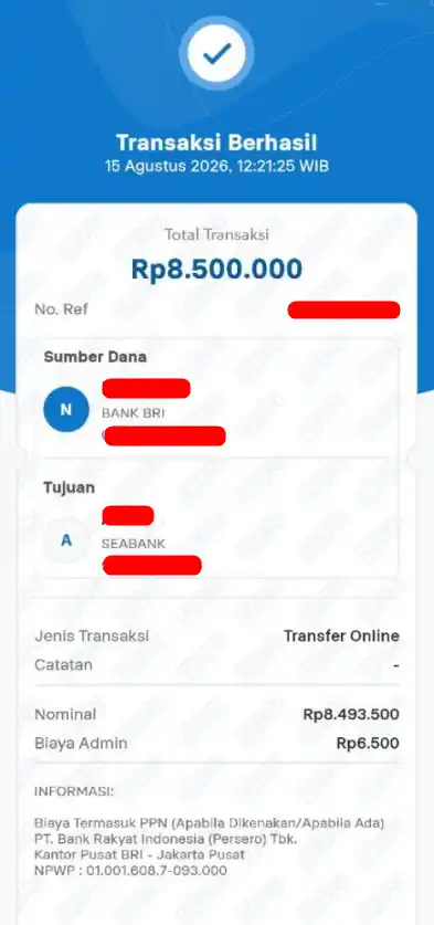 Bukti Transfer