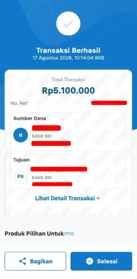 Bukti Transfer