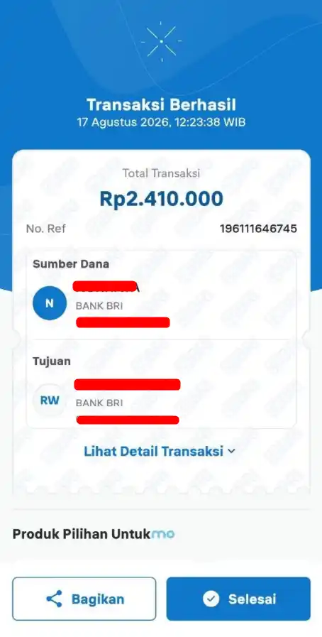 Bukti Transfer