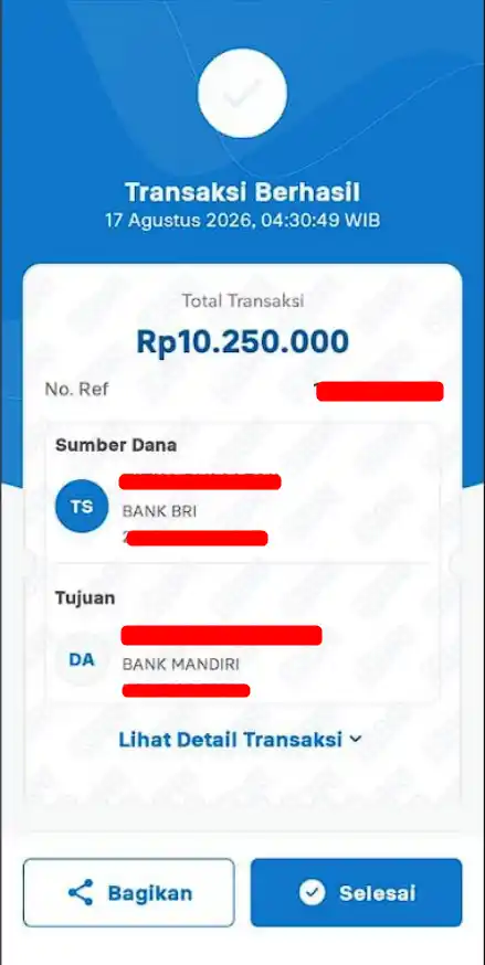 Bukti Transfer