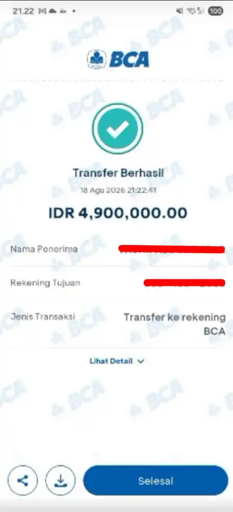 Bukti Transfer