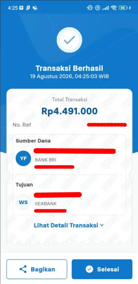 Bukti Transfer
