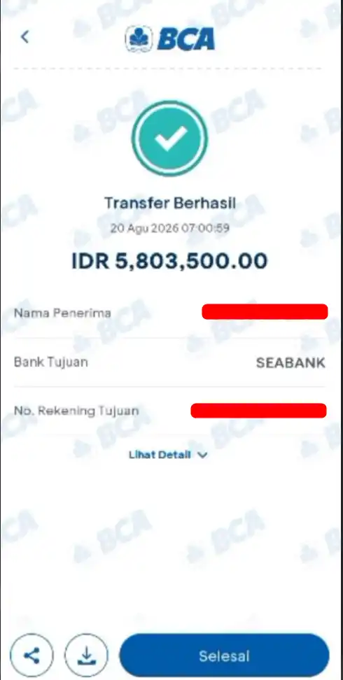 Bukti Transfer