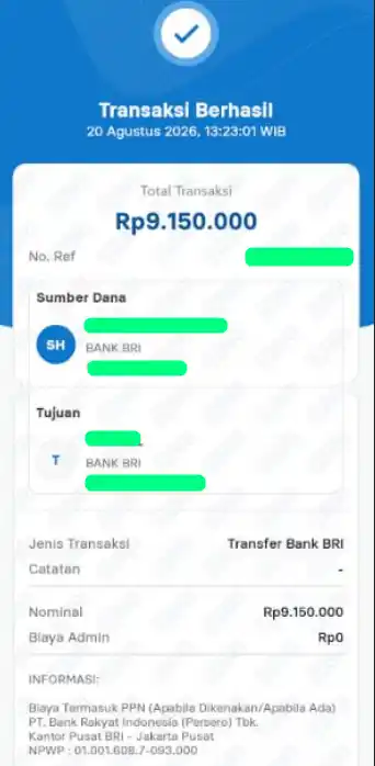 Bukti Transfer