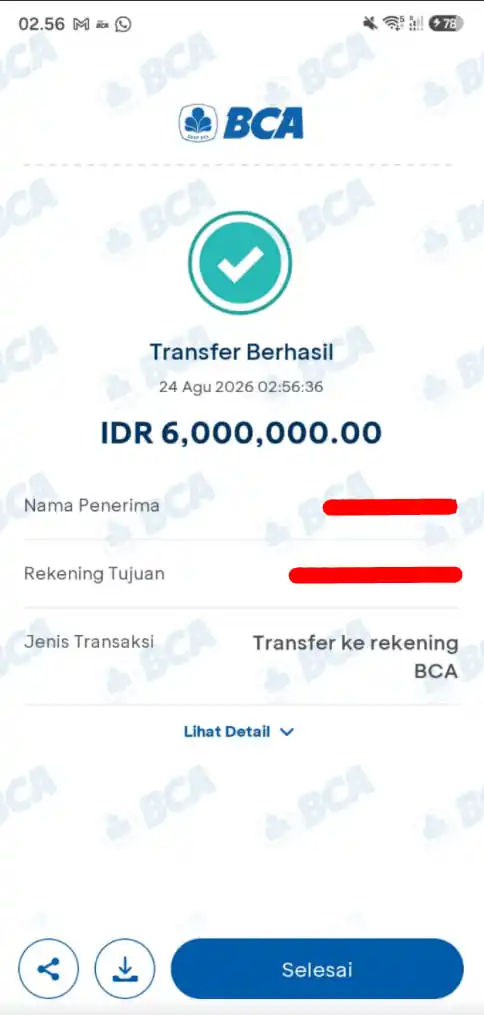 Bukti Transfer
