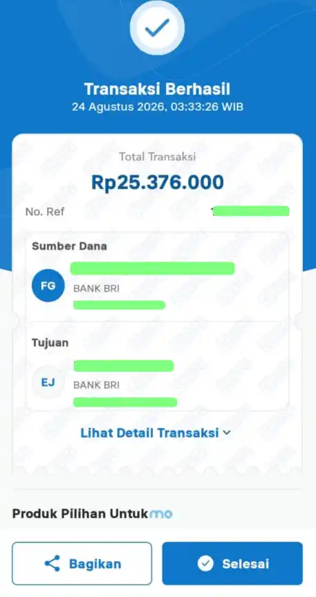 Bukti Transfer