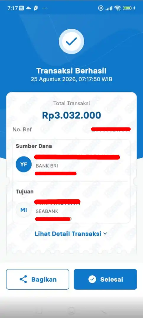 Bukti Transfer