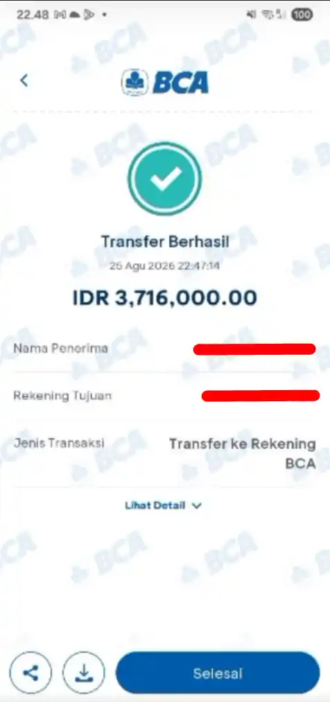 Bukti Transfer