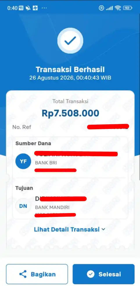 Bukti Transfer