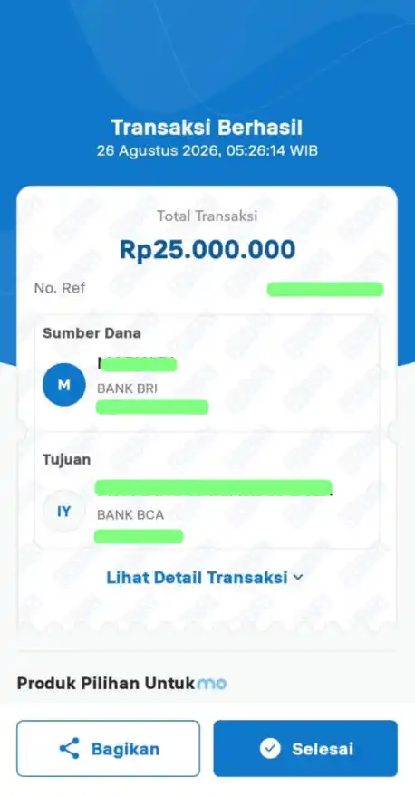 Bukti Transfer