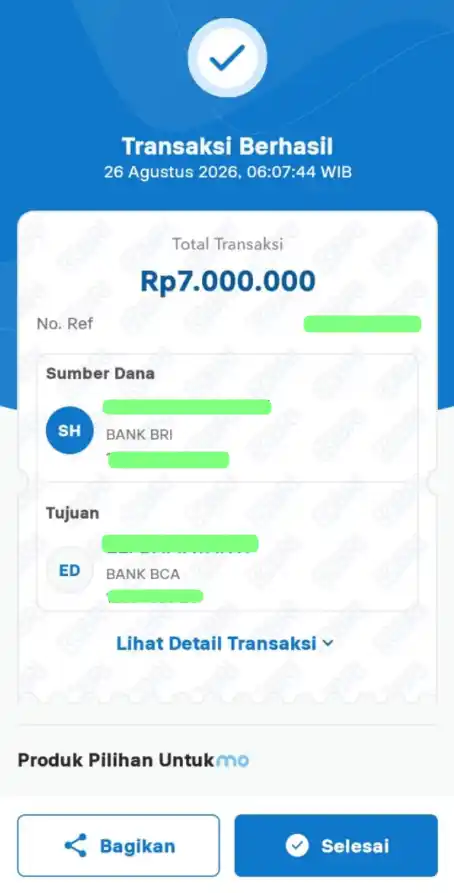 Bukti Transfer