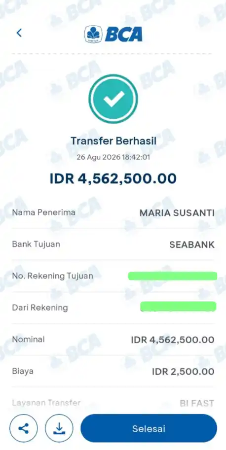 Bukti Transfer