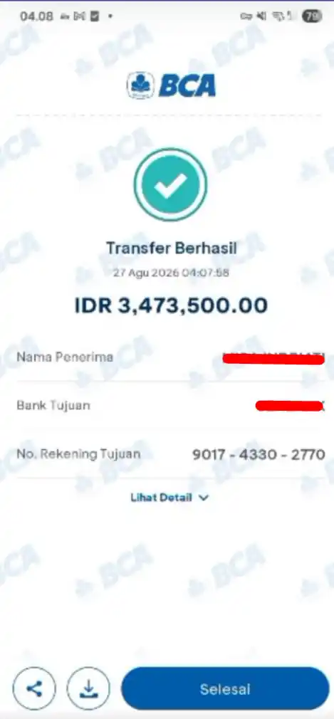 Bukti Transfer