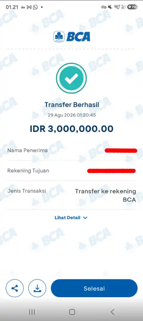 Bukti Transfer