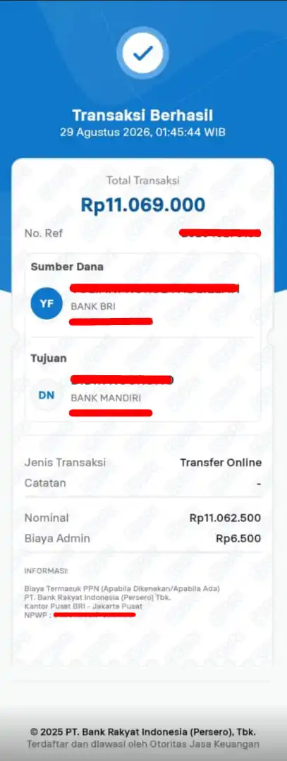 Bukti Transfer
