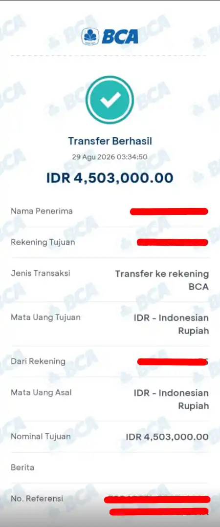 Bukti Transfer