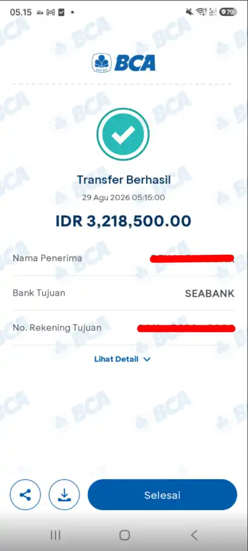Bukti Transfer
