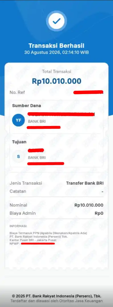 Bukti Transfer