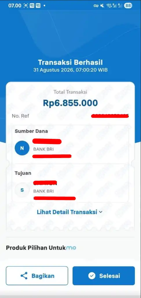 Bukti Transfer