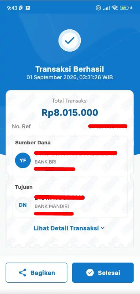 Bukti Transfer