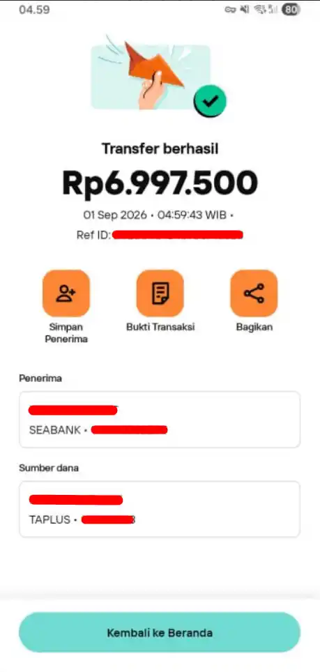 Bukti Transfer