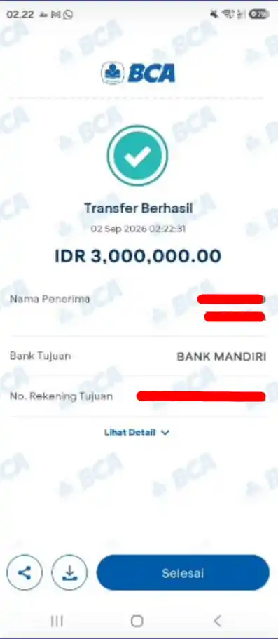 Bukti Transfer