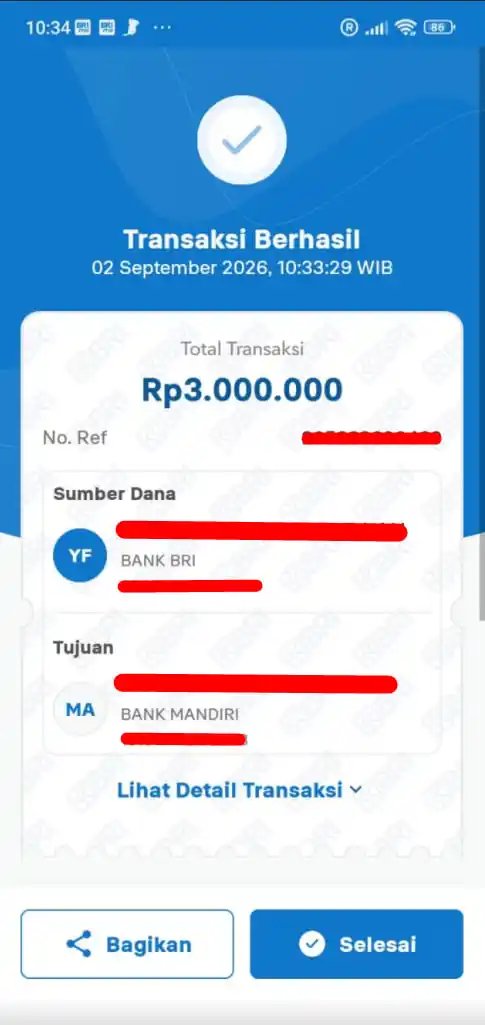 Bukti Transfer